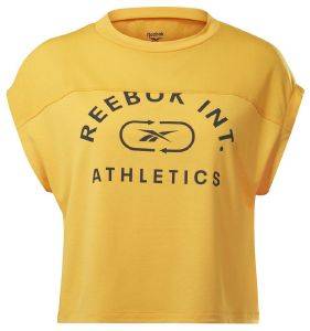 REEBOK ΜΠΛΟΥΖΑ REEBOK WORKOUT READY SUPREMIUM T-SHIRT ΚΙΤΡΙΝΗ