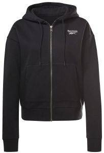 ΖΑΚΕΤΑ REEBOK IDENTITY FULL ZIP HOODY ΜΑΥΡΗ (L) ΖΑΚΕΤΑ REEBOK IDENTITY FULL ZIP HOODY ΜΑΥΡΗ (L)