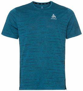 ODLO ΜΠΛΟΥΖΑ ODLO ZEROWEIGHT ENGINEERED CHILL-TEC RUNNING T-SHIRT ΜΠΛΕ ΜΕΛΑΝΖΕ