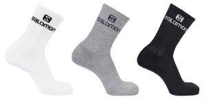 SALOMON ΚΑΛΤΣΕΣ SALOMON EVERYDAY CREW 3-PACK ΛΕΥΚΟ/ΓΚΡΙ/ΜΑΥΡΟ