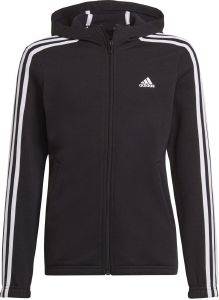  ADIDAS PERFORMANCE ESSENTIALS 3-STRIPES FULL-ZIP HOODIE 