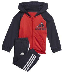 AKI ADIDAS PERFORMANCE BADGE OF SPORT FULL-ZIP HOODIE JOGGER SET /  (62 CM)