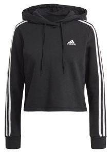 ������ ADIDAS PERFORMANCE 3-STRIPES CROPPED HOODIE ����� (S)