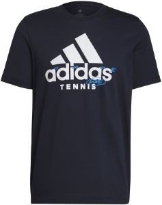  ADIDAS PERFORMANCE TENNIS GRAPHIC LOGO TEE   (L)