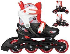 ΠΑΙΔΙΚΑ ΠΑΤΙΝΙΑ ΡΥΘΜΙΖΟΜΕΝΑ NIJDAM INLINE SKATE 3-IN-1 STREET SHIFT ΜΑΥΡΑ/ΚΟΚΚΙΝΑ (25-28) ΠΑΙΔΙΚΑ ΠΑΤΙΝΙΑ ΡΥΘΜΙΖΟΜΕΝΑ NIJDAM INLINE SKATE 3-IN-1 STREET SHIFT ΜΑΥΡΑ/ΚΟΚΚΙΝΑ (25-28)
