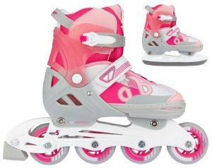 NIJDAM ΠΑΙΔΙΚΑ ΠΑΤΙΝΙΑ-ΠΑΓΟΠΕΔΙΛΑ NIJDAM INLINE SKATE BOLD BERRY ΦΟΥΞΙΑ