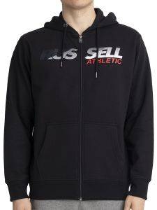 RUSSELL ATHLETIC ΖΑΚΕΤΑ RUSSELL ATHLETIC RA ZIP THROUGH HOODY ΜΑΥΡΗ