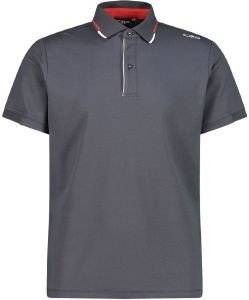 ΜΠΛΟΥΖΑ CMP COOLMAX PIQUET POLO SHIRT ΓΚΡΙ ΣΚΟΥΡΟ