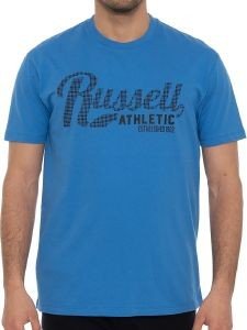 ������� RUSSELL ATHLETIC CHECK S/S CREWNECK TEE ���� (S)