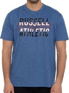 ΜΠΛΟΥΖΑ RUSSELL ATHLETIC LARGE TRACKS S/S CREWNECK TEE ΜΠΛΕ (S) ΜΠΛΟΥΖΑ RUSSELL ATHLETIC LARGE TRACKS S/S CREWNECK TEE ΜΠΛΕ (S)