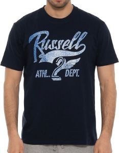 RUSSELL ATHLETIC ΜΠΛΟΥΖΑ RUSSELL ATHLETIC ATHL DEPT S/S CREWNECK TEE ΜΠΛΕ ΣΚΟΥΡΟ