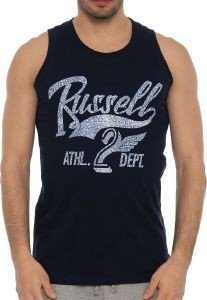 RUSSELL ATHLETIC ΦΑΝΕΛΑΚΙ RUSSELL ATHLETIC ATHL DEPT SINGLET ΜΠΛΕ ΣΚΟΥΡΟ