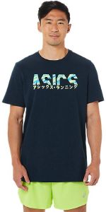 ASICS ΜΠΛΟΥΖΑ ASICS COLOR INJECTION TEE ΜΠΛΕ ΣΚΟΥΡΟ