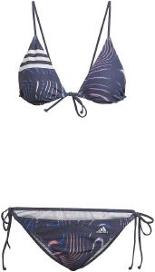 ADIDAS PERFORMANCE ΜΑΓΙΟ ADIDAS PERFORMANCE SOULEAF GRAPHIC BIKINI ΜΠΛΕ ΣΚΟΥΡΟ