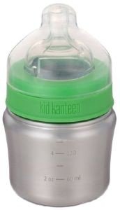 Εικόνα από ΒΡΕΦΙΚΟ ΠΑΓΟΥΡΙ KLEAN KANTEEN BABY BOTTLE WITH SLOW FLOW NIPPLE ΑΣΗΜΙ (148 ML)