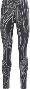  REEBOK LUX PERFORM NATURE GROWN PRINT MID-RISE TIGHTS 