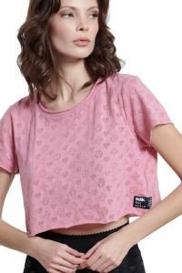 ΜΠΛΟΥΖΑ BODYTALK ONE WORLD CROPPED ΡΟΖ (L) ΜΠΛΟΥΖΑ BODYTALK ONE WORLD CROPPED ΡΟΖ (L)