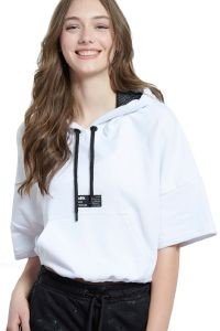 ΦΟΥΤΕΡ BODYTALK ONE WORLD LOOSE HOODIE ΛΕΥΚΟ (XS/S) ΦΟΥΤΕΡ BODYTALK ONE WORLD LOOSE HOODIE ΛΕΥΚΟ (XS/S)