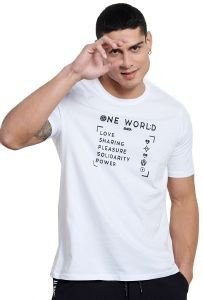ΜΠΛΟΥΖΑ BODYTALK ONE WORLD T-SHIRT ΛΕΥΚΗ (L) ΜΠΛΟΥΖΑ BODYTALK ONE WORLD T-SHIRT ΛΕΥΚΗ (L)