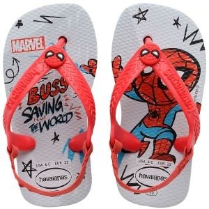 HAVAIANAS ΣΑΝΔΑΛΙ HAVAIANAS BABY MARVEL ΓΚΡΙ/ΚΟΚΚΙΝΟ