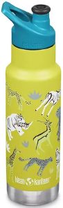  KLEAN KANTEEN INSULATED KID CLASSIC NARROW WITH SPORT CAP SAFARI  (355 ML)