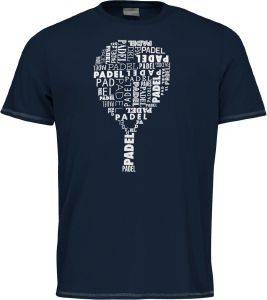 ΠΑΙΔΙΚΗ ΜΠΛΟΥΖΑ HEAD PADEL TYPO T-SHIRT JUNIOR ΜΠΛΕ ΣΚΟΥΡΟ