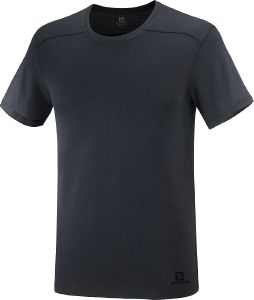 ΜΠΛΟΥΖΑ SALOMON ESSENTIAL SOLID ΜΑΥΡΗ (M) ΜΠΛΟΥΖΑ SALOMON ESSENTIAL SOLID ΜΑΥΡΗ (M)