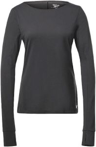 REEBOK ΜΠΛΟΥΖΑ REEBOK WORKOUT READY SUPREMIUM LONG SLEEVE T-SHIRT ΜΑΥΡΗ