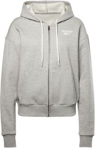 ΖΑΚΕΤΑ REEBOK IDENTITY ZIP-UP HOODIE ΓΚΡΙ (S) ΖΑΚΕΤΑ REEBOK IDENTITY ZIP-UP HOODIE ΓΚΡΙ (S)