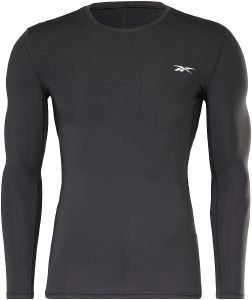 REEBOK ΜΠΛΟΥΖΑ REEBOK WORKOUT READY COMPRESSION LONG-SLEEVE SHIRT ΜΑΥΡΗ