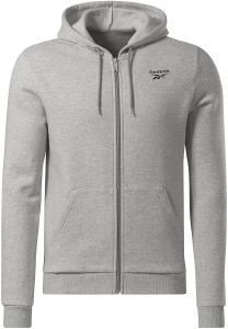 ΖΑΚΕΤΑ REEBOK IDENTITY FLEECE ZIP-UP HOODIE ΓΚΡΙ (S) ΖΑΚΕΤΑ REEBOK IDENTITY FLEECE ZIP-UP HOODIE ΓΚΡΙ (S)