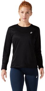 ASICS ΜΠΛΟΥΖΑ ASICS CORE LS TOP ΜΑΥΡΗ