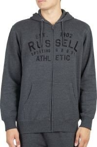 RUSSELL ATHLETIC ΖΑΚΕΤΑ RUSSELL ATHLETIC SPORTING GOODS ZIP THROUGH HOODY ΑΝΘΡΑΚΙ