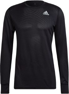 ADIDAS PERFORMANCE ΜΠΛΟΥΖΑ ADIDAS PERFORMANCE OWN THE RUN LONG SLEEVE TEE ΜΑΥΡΗ