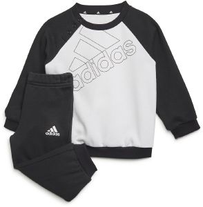 ADIDAS PERFORMANCE ΣΕΤ ADIDAS PERFORMANCE ESSENTIALS LOGO SWEATSHIRT AND PANTS ΛΕΥΚΟ/ΜΑΥΡΟ