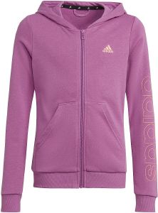  ADIDAS PERFORMANCE LINEAR FULL ZIP HOODIE  (128 CM)