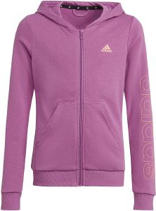 ΖΑΚΕΤΑ ADIDAS PERFORMANCE LINEAR FULL ZIP HOODIE ΜΩΒ (164 CM) ΖΑΚΕΤΑ ADIDAS PERFORMANCE LINEAR FULL ZIP HOODIE ΜΩΒ (164 CM)
