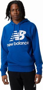  NEW BALANCE ESSENTIALS STACKED LOGO PULLOVER HOODIE  (S)