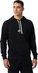 NEW BALANCE ΦΟΥΤΕΡ NEW BALANCE ESSENTIALS FLEECE HOODIE ΜΑΥΡΟ