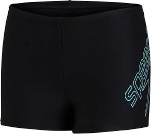 ΜΑΓΙΟ SPEEDO BOOM LOGO PLACEMENT AQUASHORT ΜΑΥΡΟ (15-16 ΕΤΩΝ, 176 CM)