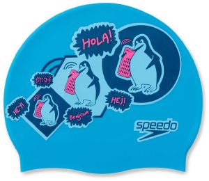 ΣΚΟΥΦΑΚΙ SPEEDO PRINTED SILICONE ΜΠΛΕ φωτογραφία