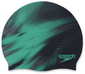 SPEEDO ΣΚΟΥΦΑΚΙ SPEEDO PRINTED SILICONE ΠΡΑΣΙΝΟ