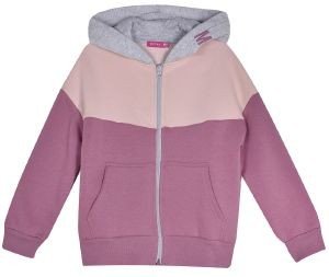 BODYTALK ΖΑΚΕΤΑ BODYTALK FADING COLORS ASSYMETRICAL LOOSE HOODED JACKET ΡΟΖ