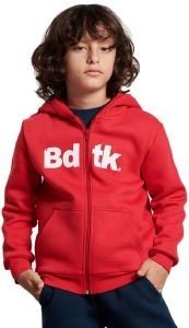 BODYTALK ΖΑΚΕΤΑ BODYTALK HOODED ZIP SWEATER ΚΟΚΚΙΝΗ