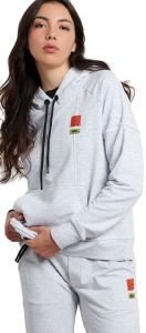 BODYTALK ΦΟΥΤΕΡ BODYTALK FLAWSOME LOOSE HOODIE ΓΚΡΙ ΑΝΟΙΚΤΟ ΜΕΛΑΝΖΕ