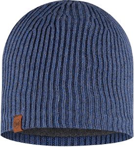  BUFF KNITTED & FULL FLEECE HAT LYNE DENIM 