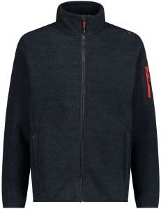 CMP ΖΑΚΕΤΑ CMP JACQUARD KNIT-TECH FLEECE ΑΝΘΡΑΚΙ