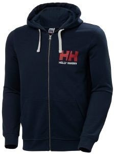 HELLY HANSEN ΖΑΚΕΤΑ HELLY HANSEN LOGO FULL ZIP HOODIE ΜΠΛΕ ΣΚΟΥΡΟ