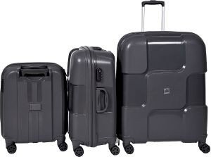 ΣΕΤ ΒΑΛΙΤΣΕΣ HOLD & ROLL SUITCASE 3 SET ΓΚΡΙ ΣΚΟΥΡΟ ΣΕΤ ΒΑΛΙΤΣΕΣ HOLD & ROLL SUITCASE 3 SET ΓΚΡΙ ΣΚΟΥΡΟ