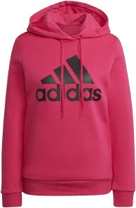 ADIDAS PERFORMANCE ΦΟΥΤΕΡ ADIDAS PERFORMANCE LOUNGEWEAR ESSENTIALS LOGO FLEECE HOODIE ΜΑΤΖΕΝΤΑ